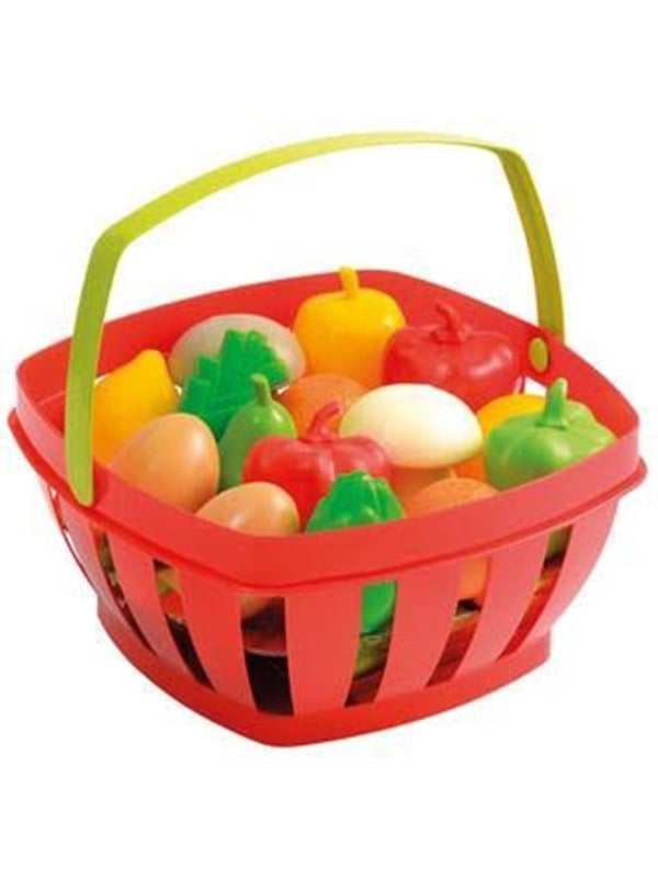 Ecoiffier Kurv m/frugt og grøntsager 23cm