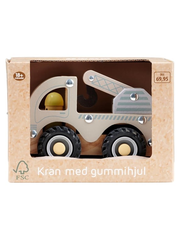 Impulse Toys Kran m/gummihjul i træ