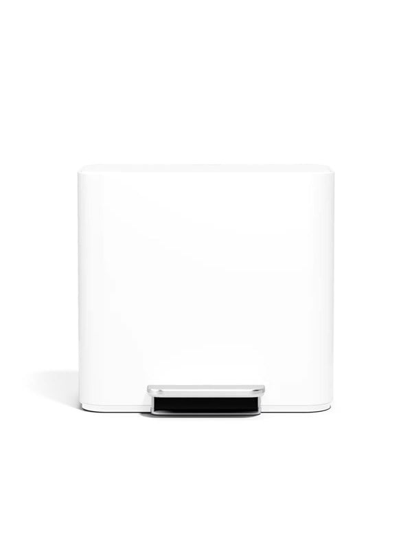 Simplehuman affaldsspand til sortering - 15 L (7,5 + 7,5 L) - hvid