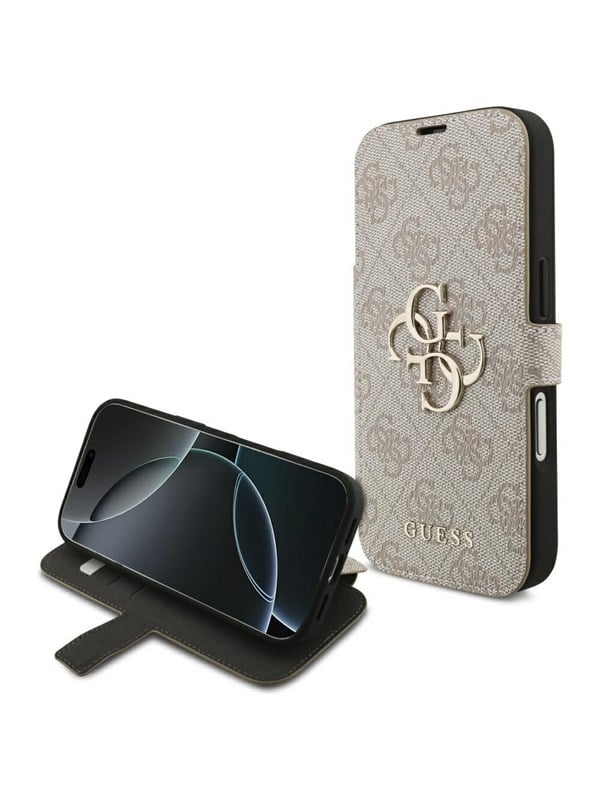 GUESS Book 4G Metal Logo Case for iPhone 18 Pro / 17 Pro - Pink