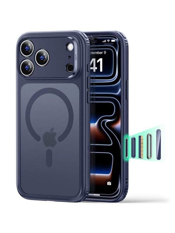 ESR Classic Hybrid MagSafe case for iPhone 18 Pro Max / 17 Pro Max - frosted blue