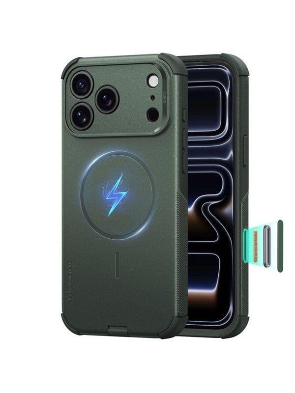 ESR Cyber ​​Tough MagSafe Case for iPhone 18 Pro Max / 17 Pro Max - Green