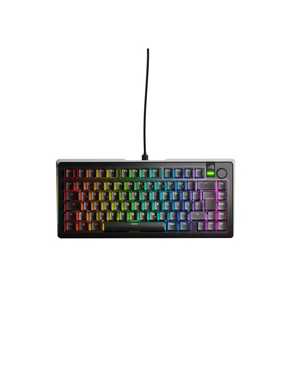 GLORIOUS GMMK 3 Pro 75 % custom gaming‐tastatur - Pre‐Built, ISO (DE), Fox switches, sort