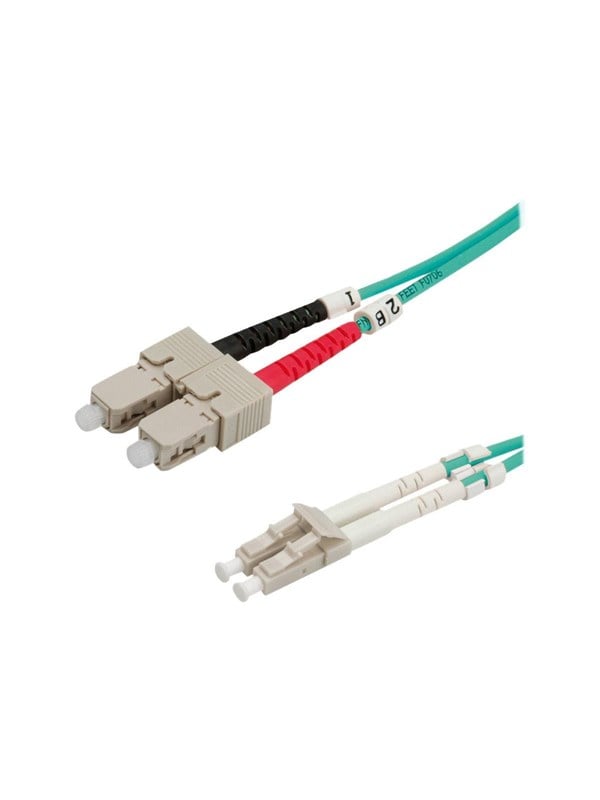 LWL-kabel ROLINE 50/125 µm OM3 LC/SC 10 m - turkis