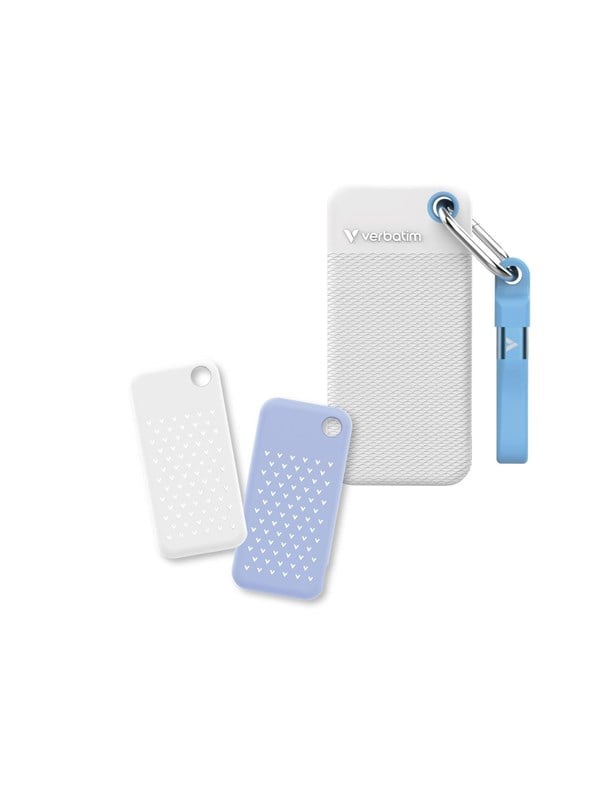 Verbatim Pocket SSD - 128GB - USB 3.2 Gen 2 - External - Hvid