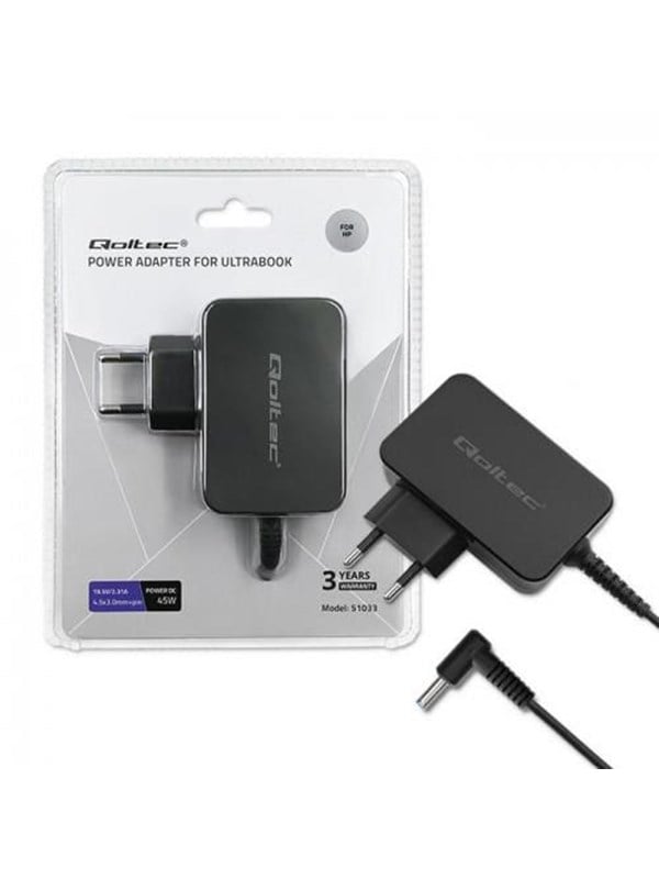 Qoltec Strømadapter 51033 - 45 W - 19.5 V 2.31 A - 4.5 x 3.0 mm + pin