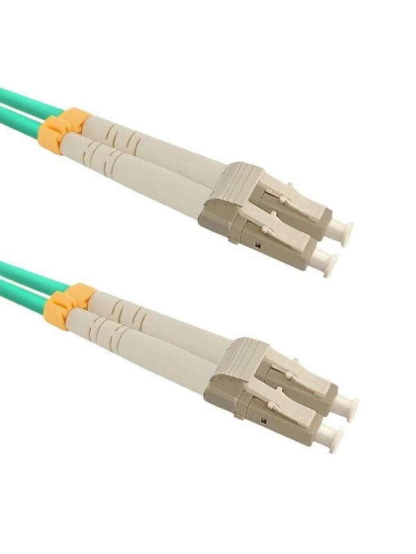 Qoltec LC/UPC multimode duplex patchkabel - 1 m - OM3 50/125 µm - Turkis