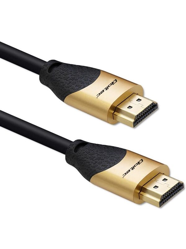 Qoltec GOLD HDMI 2.1-kabel med Ethernet - 1 m - 8K 60Hz - Sort
