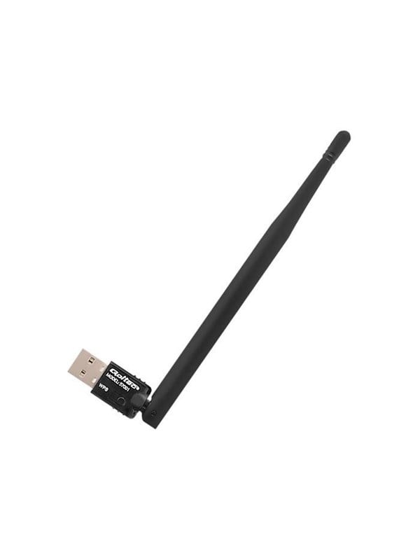 Qoltec 57001 USB 2.0 Wi-Fi netværksadapter - 802.11b/g/n 150 Mbit/s - 2.4 GHz - Sort