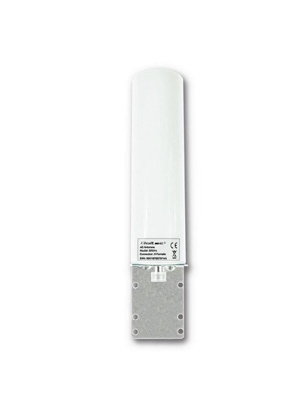 Qoltec 57014 Wi-Fi/Cellular omnidirektionel antenne - 30 dBi - 0.6-2.7 GHz - Hvid