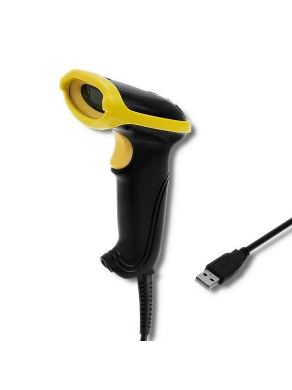 Qoltec 50860 håndholdt 1D laser stregkodescanner - USB - 200 scanninger/sek