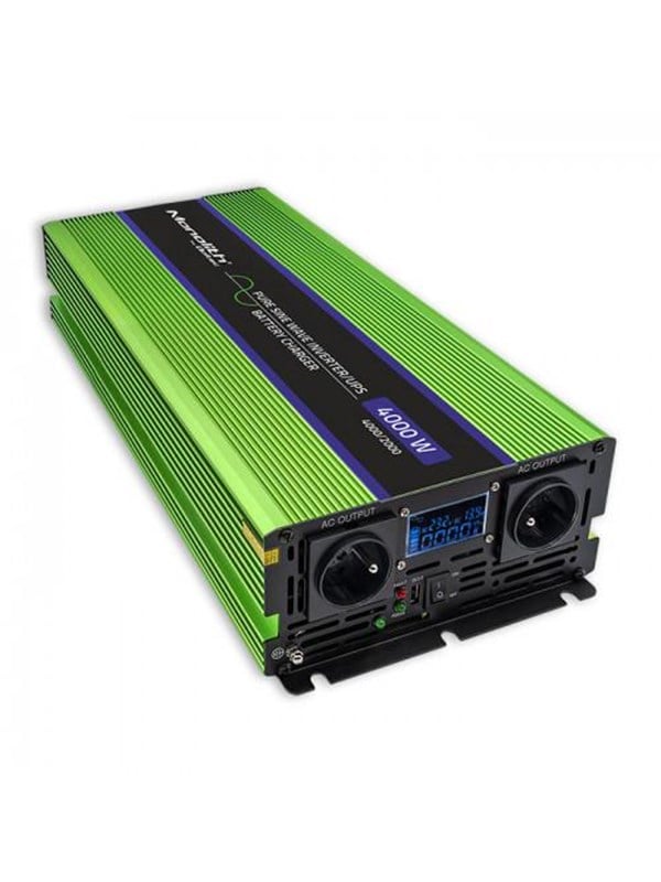 Qoltec Monolith 51943 - DC-AC inverter/oplader/UPS - 12 V til 230 V - 2000 W - Ren sinus