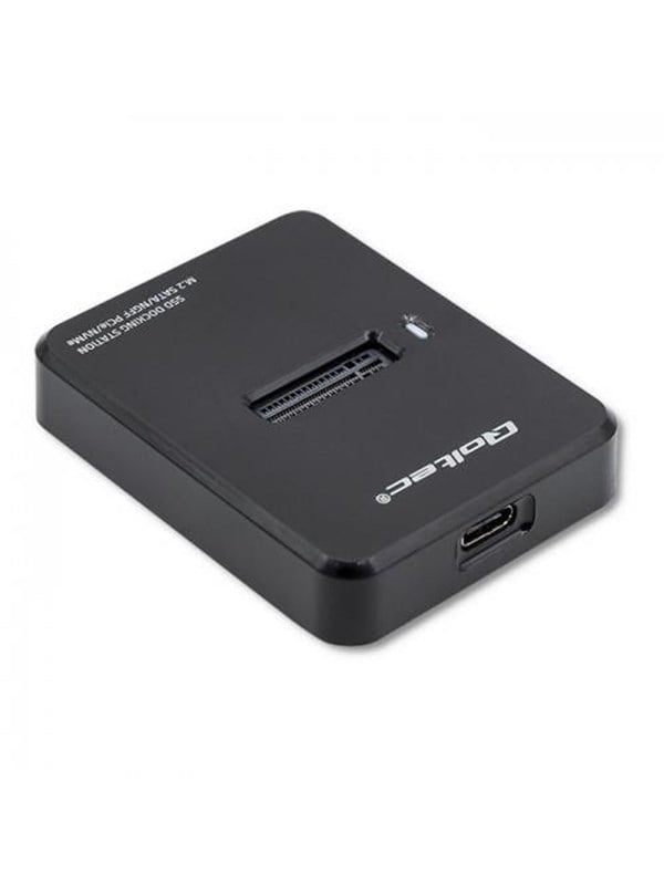Qoltec SSD dockingstation 50313 - M.2 NVMe/SATA - USB-C 3.1 Gen 2