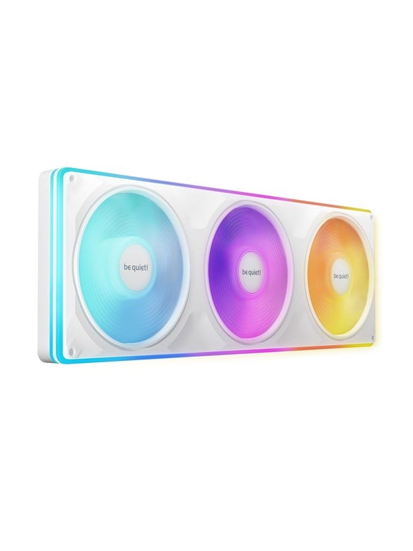 be quiet! Light Wings Pro IO Reverse - Kabinet køler - 360mm - Hvid med RGB LED lys - 29 dBA