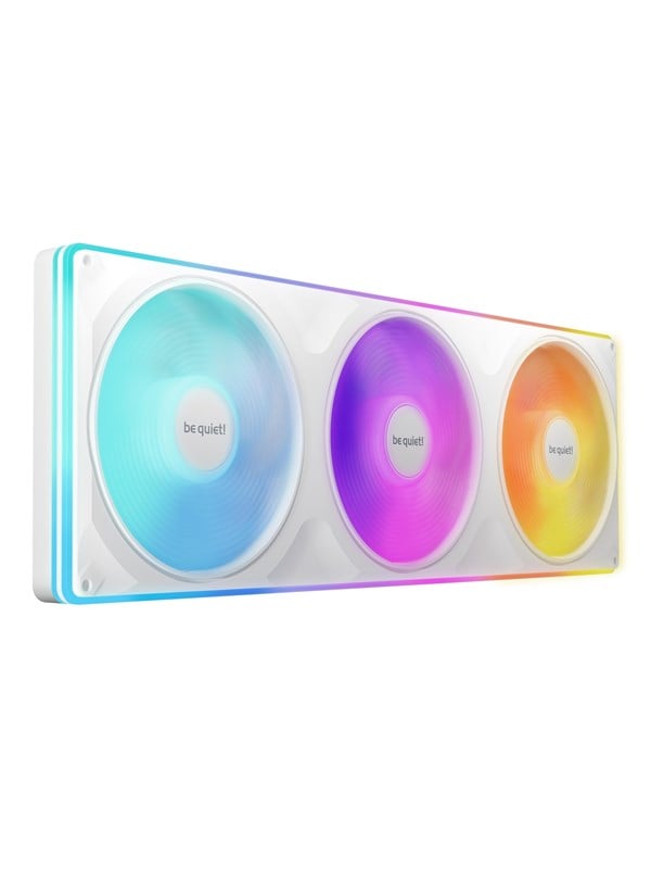 be quiet! Light Wings Pro IO Reverse - Kabinet køler - 420mm - Hvid med RGB LED lys - 31 dBA