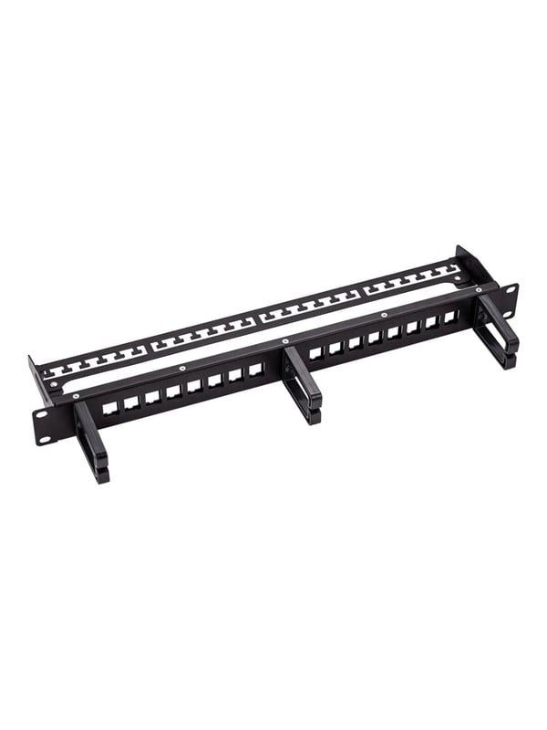 Roline patch panel (blank) - 1U - 19" - keystone shielded