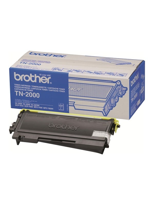 Brother TN 2000 Sort 2500 sider Toner