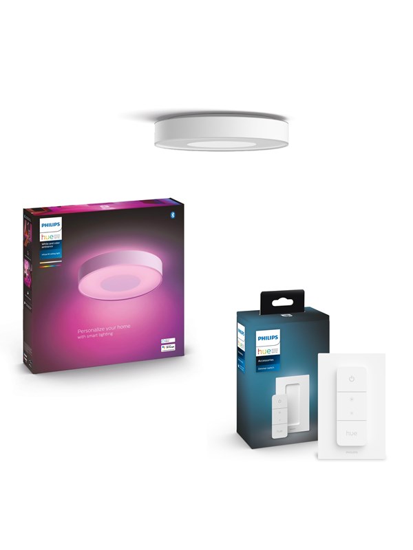 Philips Hue Infuse Medium Loftlampe Hvid + Dimmer Switch V2