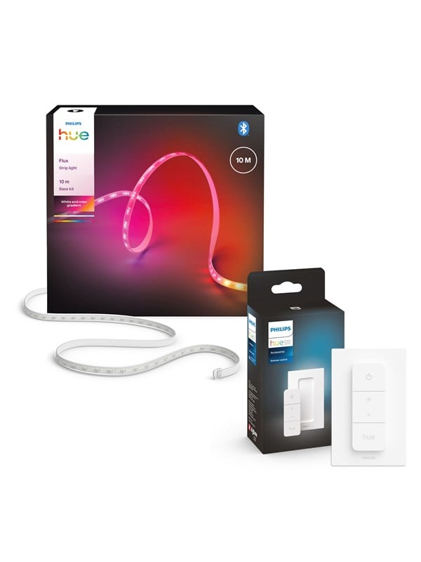 Philips Hue Flux LED-strip 10 m + Dimmer Switch V2