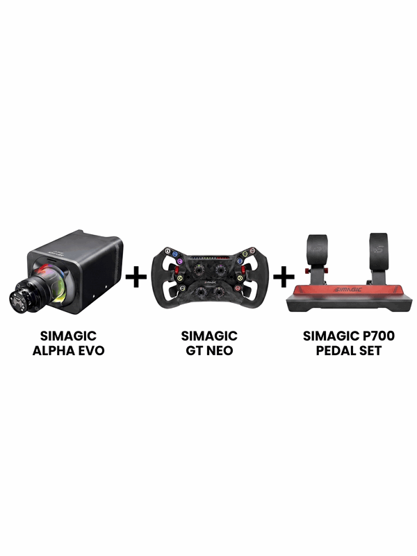 Simagic Alpha Evo Sport + GT NEO + P700 – Simracing Bundles