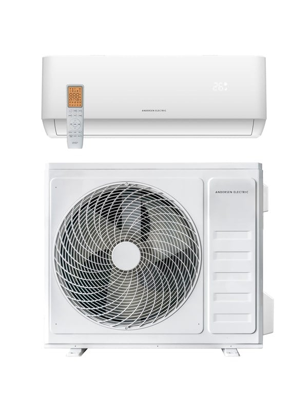 Andersen Electric MAT Pro 18 luft/luft varmepumpe med WiFi, 6,69 kW, 127 m², mat hvid