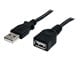 USB kabel - StarTech.com USB 2.0 Extension Cable A to A - USBEXTAA3BK