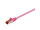Netværkskabel - Pro LAN CAT 6 STP - Pink - 0.25m - 4040849933394