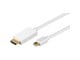Skærmkabel - Pro Mini Displayport - HDMI - 2m - Hvid - 4040849528613