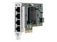 Netværksadapter (netkort, printserver mv.) - Hewlett Packard Enterprise Ethernet 1Gb 4-port 366T Adapter - 811546-B21