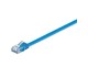 Netværkskabel - Pro LAN CAT 6 UTP Flat - Blå - 1m - 4040849964015
