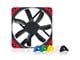 Kabinet Køler - Noctua NF-S12A PWM chromax.black.swap - Kabinet køler - 120mm - Sort - 17 dBA - NF-S12A PWM CH.BK.S