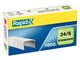 Hulapparater & Hæftemaskiner - Rapid Hæfteklamme  Stand. 24/6 galv 1000 - 24855600