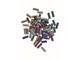 Værktøj - Bosch Gluey Limpatroner, 7 x 20 mm, 70 stk, Glittermix - 2608002006