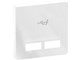 Lauritz Knudsen - LK FUGA afdækning for dobbelt 5V USB-lader 1 modul, hvid - 540D6701