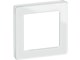 Lauritz Knudsen - LK FUGA Pure 66 Design ramme 1 modul, hvid glas - 560D1010