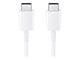 USB kabel - Samsung USB cable USB-C (M) to USB-C (M) USB 2.0 (Max 3A/25W) 1 m white - EP-DA705BWEGWW