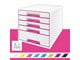 Arkivering & Opbevaring - Leitz Skuffekabinet Desk Cube  WOW 5-skuffer Pink - 52142023