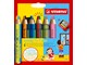 Hobby artikler - STABILO  woody Arty 3 in 1  sæt med 6 penne inkl. spidser to-farvet spids - 208550