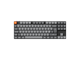 Tastatur - Keychron K1 MAX QMK/VIA Wireless RGB Hot Swap Low Profile Red - Gray - Tastatur - Uden Numpad - Nordisk - Grå - K1M-H1-BO