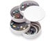 Anden personlig pleje - UNIQ Rotatable Round Jewelry Box with 4 Compartments – White - 6844
