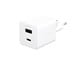 Mobil - Adaptere & Opladere - empower by PanzerGlass Turbo 35W Charger incl. USB-C + USB-A | EU Plug | Silver White - EM94326