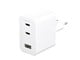 Mobil - Adaptere & Opladere - empower by PanzerGlass Turbo 70W Multiple Charger incl. 2 x USB-C + USB-A | EU Plug | Silver White - EM31479