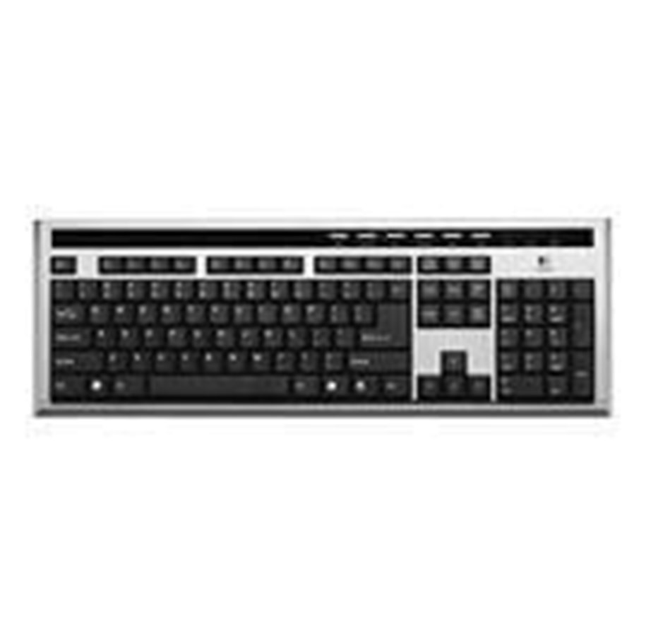 Tastatur - Logitech UltraX Premium USB Keyboard DK - Tastatur - Engelsk - Sølv - 920-000179