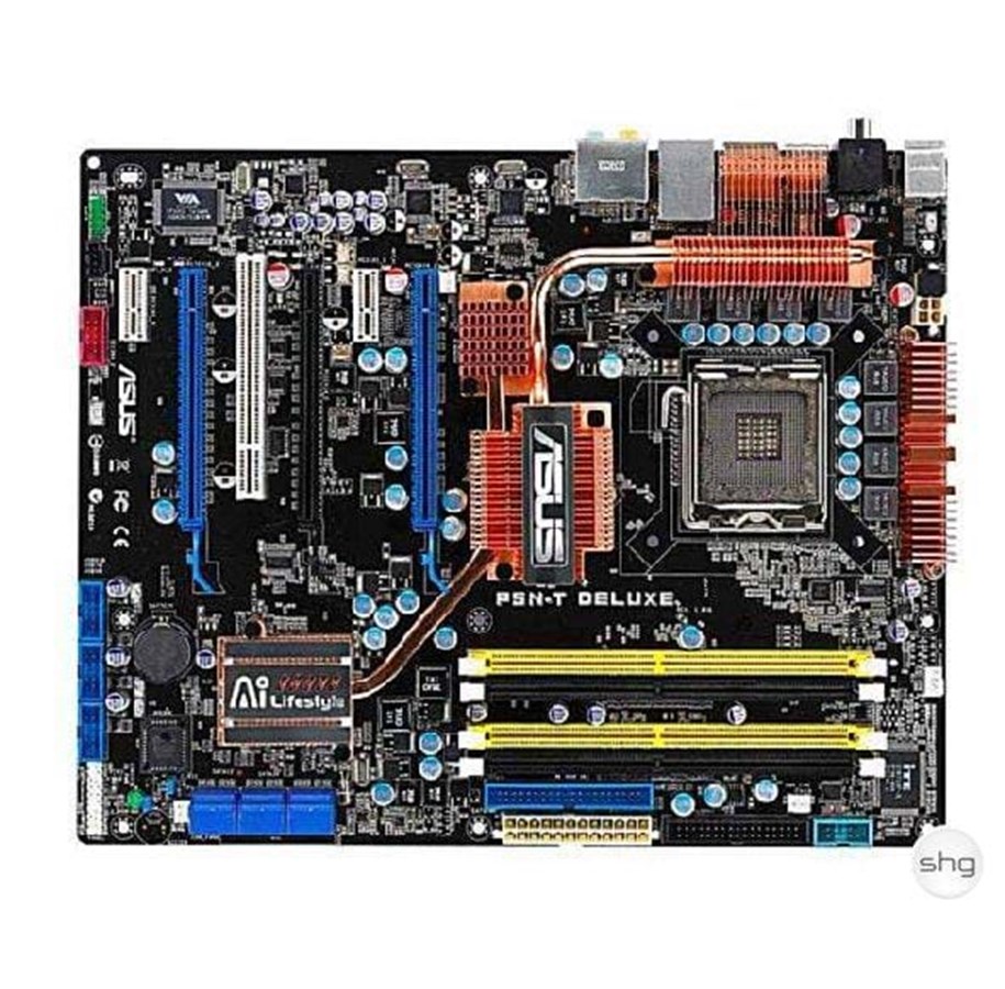 Bundkort - ASUS P5N-T Deluxe Bundkort - NVIDIA nForce 780i SLI - Intel LGA775 socket - DDR2 RAM - ATX - 90-MBB880-G0EAY00Z