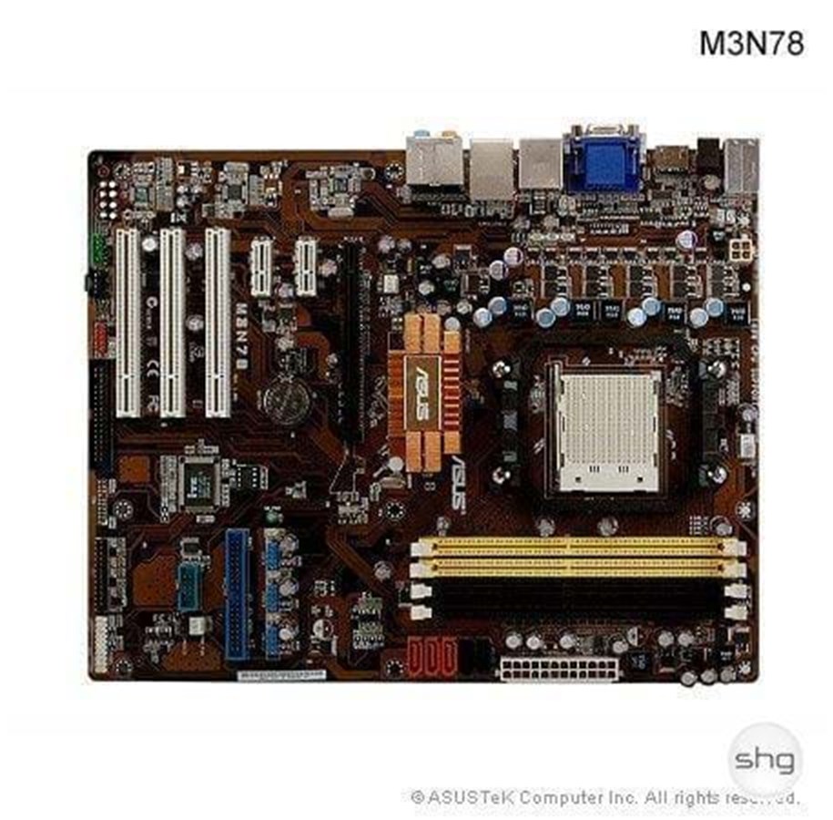 Bundkort - ASUS M3N78 Geforce 8200 Socket AM2+ Bundkort - NVIDIA GeForce 8200 - socket - DDR2 RAM - ATX - 90-MIB5J0-G0EAY0GZ