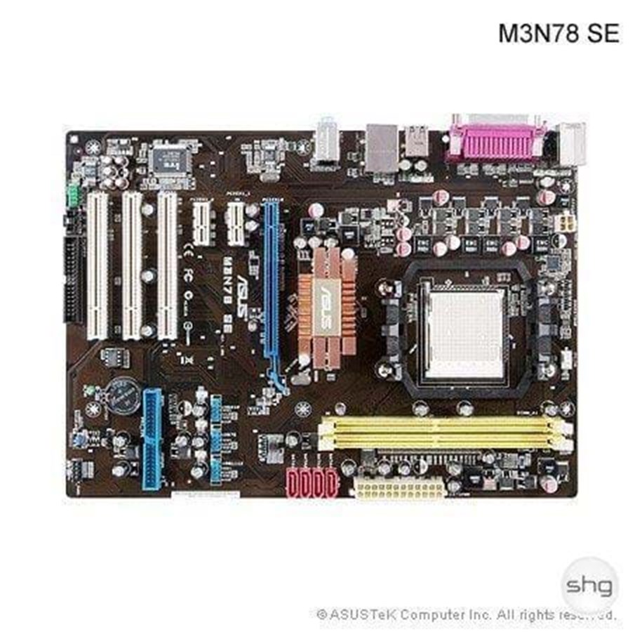 Bundkort - ASUS M3N78 SE Socket AM2+ Bundkort - NVIDIA GeForce 8200 - socket - DDR2 RAM - ATX - 90-MIB690-G0EAY0GZ