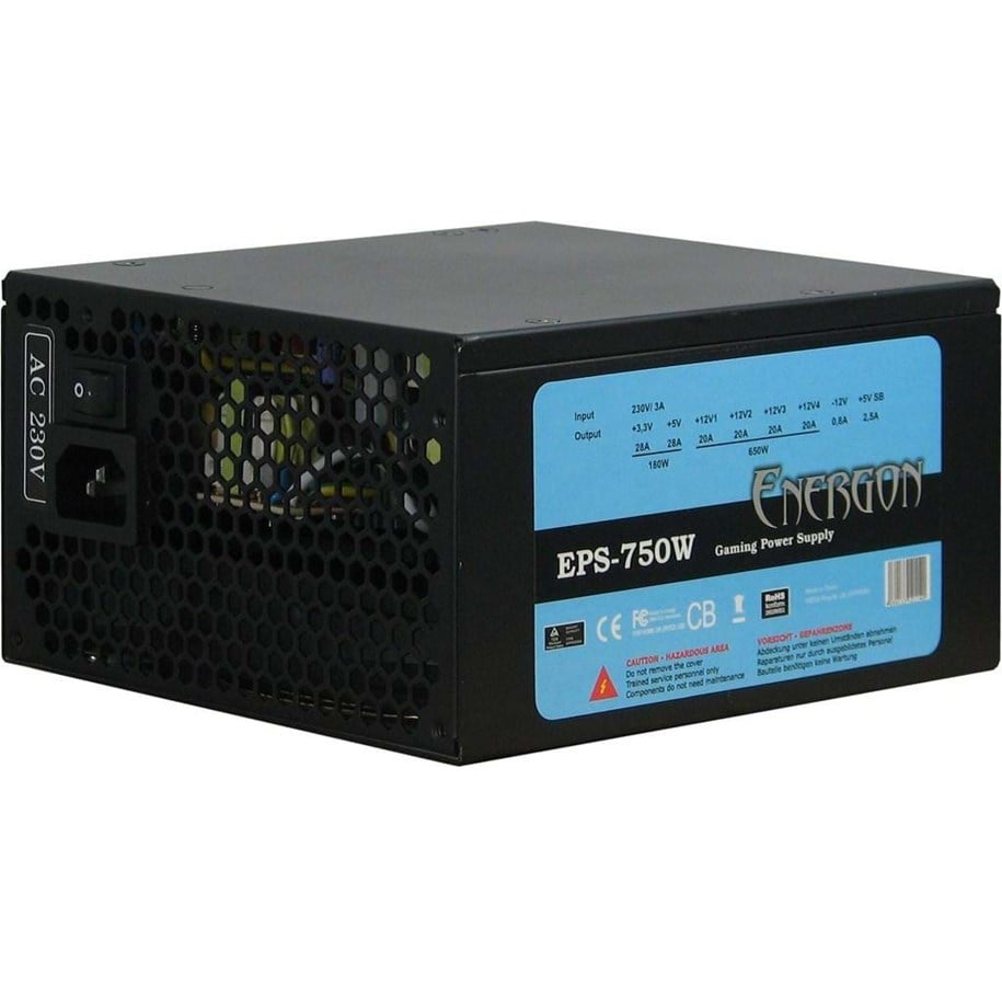 Strømforsyning - Inter-Tech Energon EPS-750W Strømforsyning - 750 Watt - 135 mm - ATX - 80 Plus - 88882021