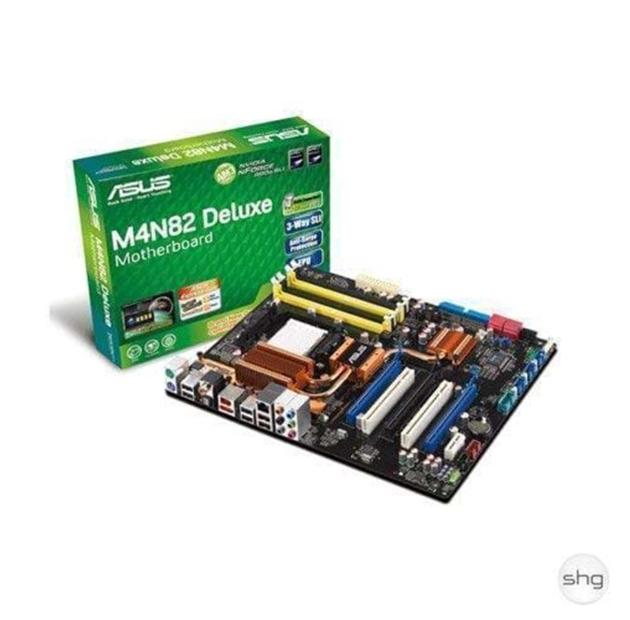 Bundkort - ASUS M4N82 DELUXE Bundkort - NVIDIA nForce 980a SLI - socket - DDR2 RAM - ATX - 90-MIB7K0-G0EAY00Z