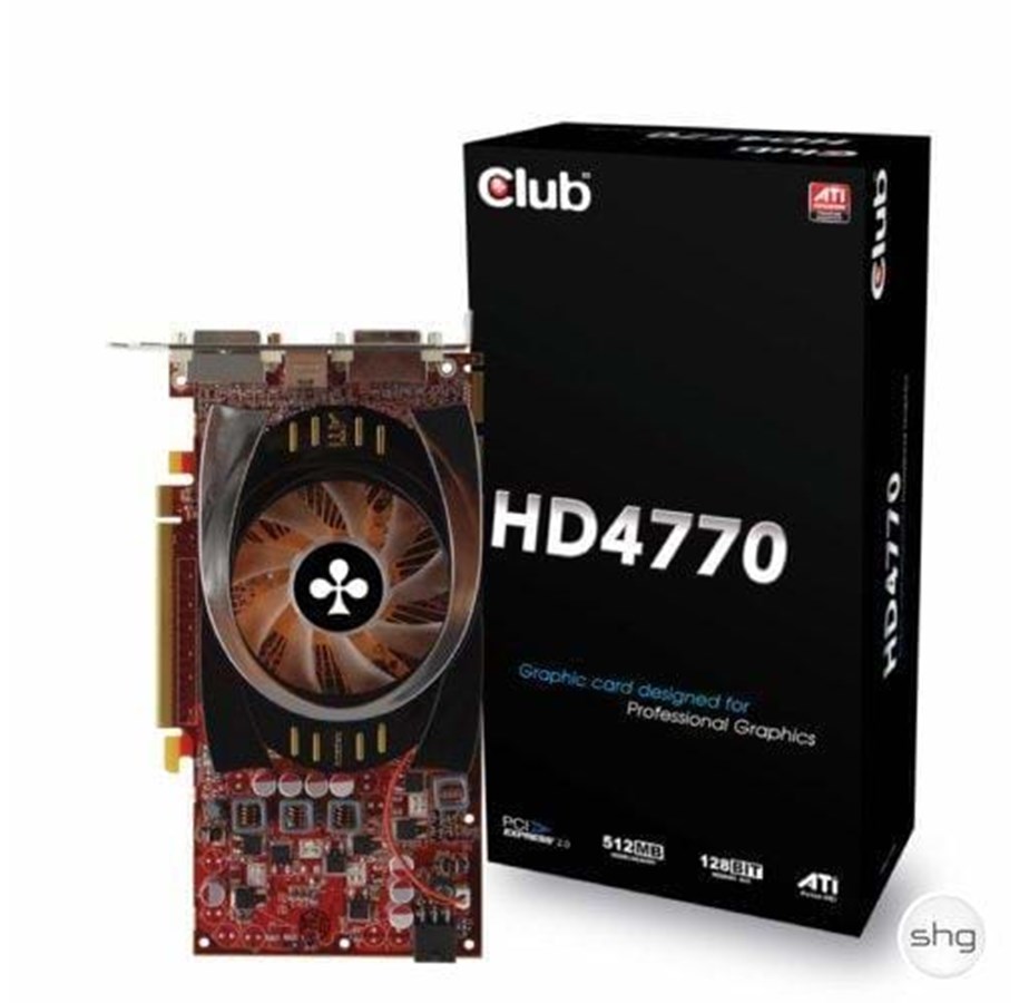 Grafikkort - Club 3D Radeon HD 4770 - 512GB GDDR5 RAM - Grafikkort - CGAX-4772DD