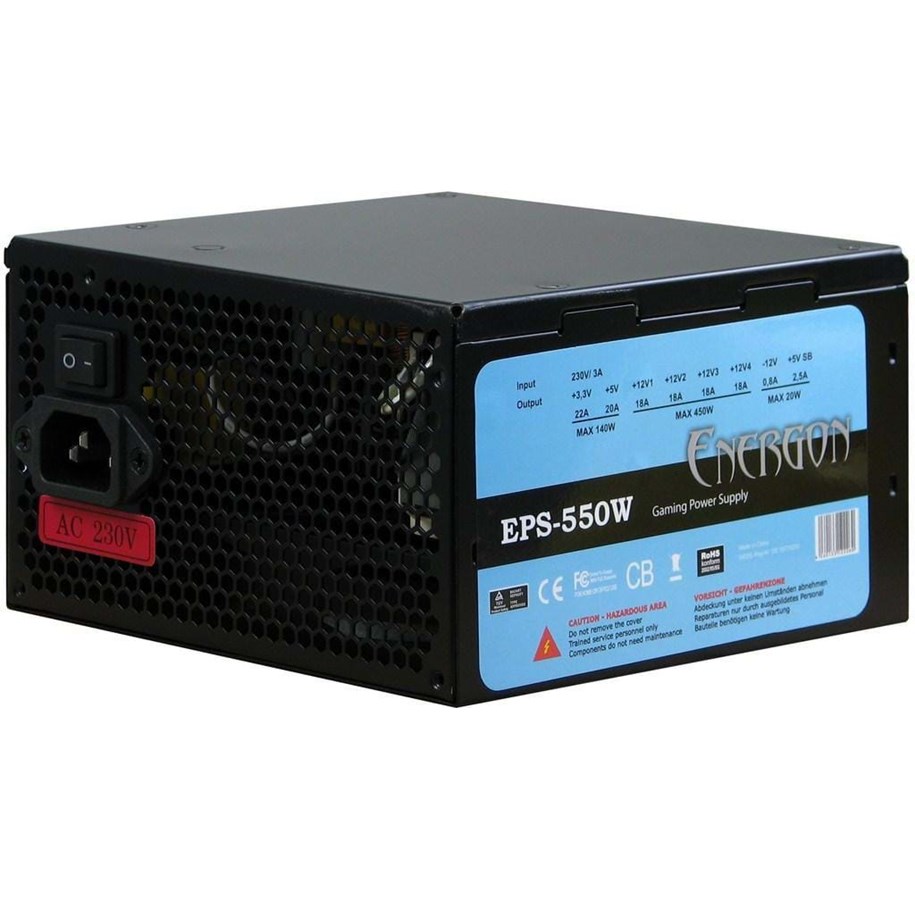 Strømforsyning - Inter-Tech Energon EPS-550W Strømforsyning - 550 Watt - 120 mm - 80 Plus - 88882048